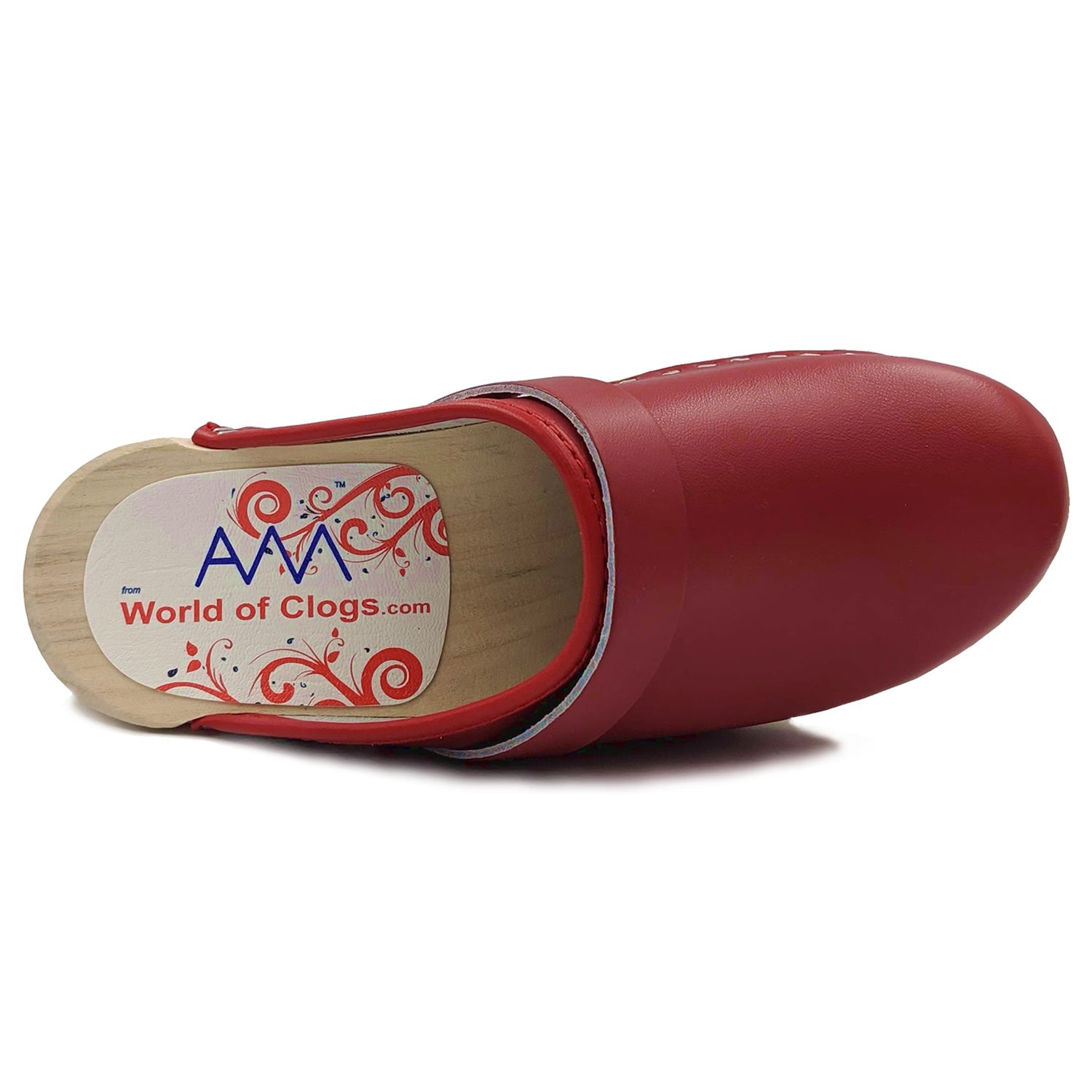 AM-Toffeln Swedish Style Clogs in Red (100)