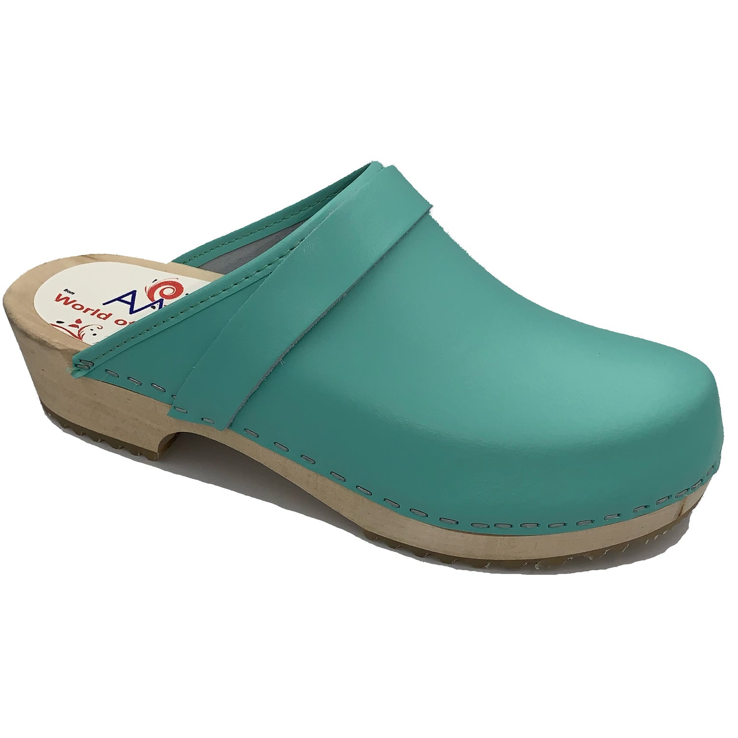 AM-Toffeln Swedish Style Clogs in Turquoise (100)