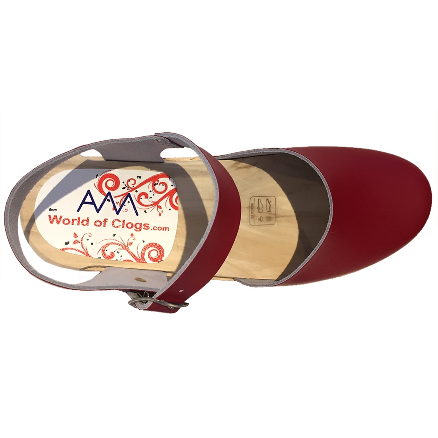 AM-toffeln 414 Clog Sandals in Red