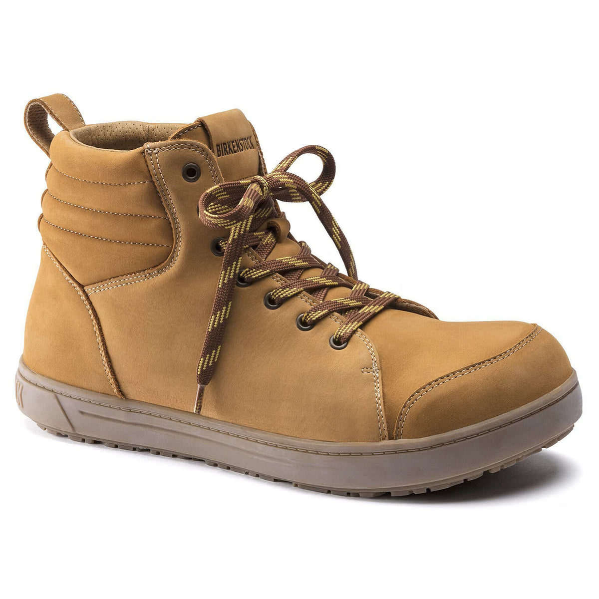 Birkenstock QS 700 PRO Safety Nubuck Leather in Camel (1020848)