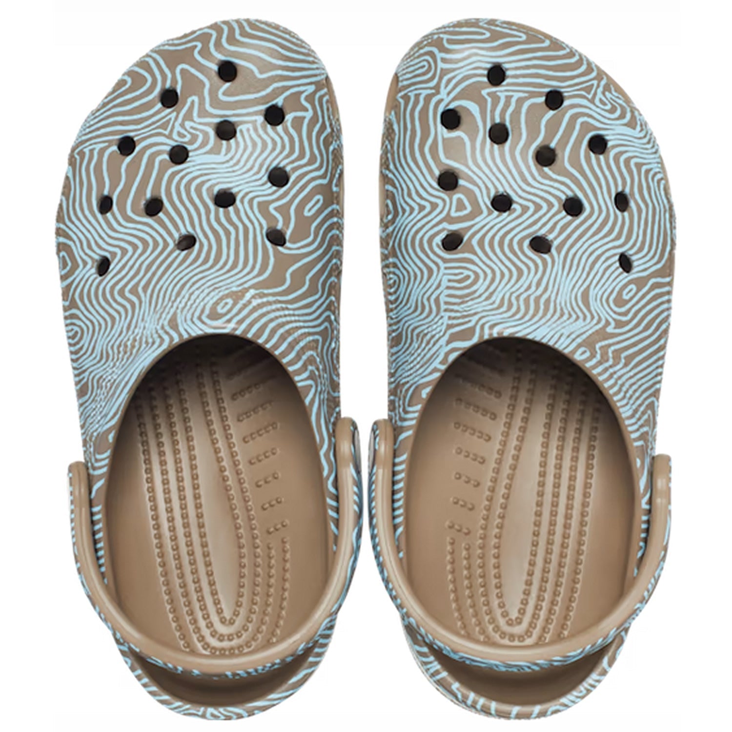 Crocs Classic Topographic Clog 208263 Khaki Multi