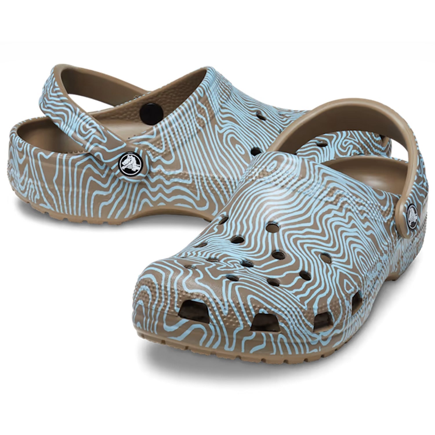 Crocs Classic Topographic Clog 208263 Khaki Multi