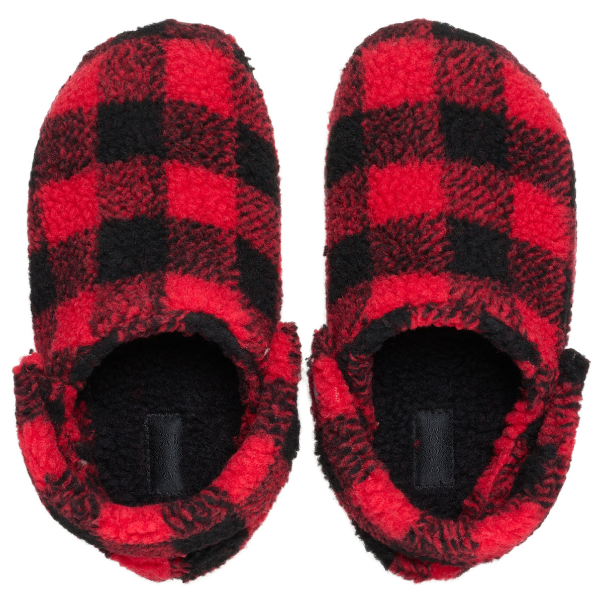 Crocs Classic Buffalo Check Cozzzy Slipper (210755) - Varsity Red/Black