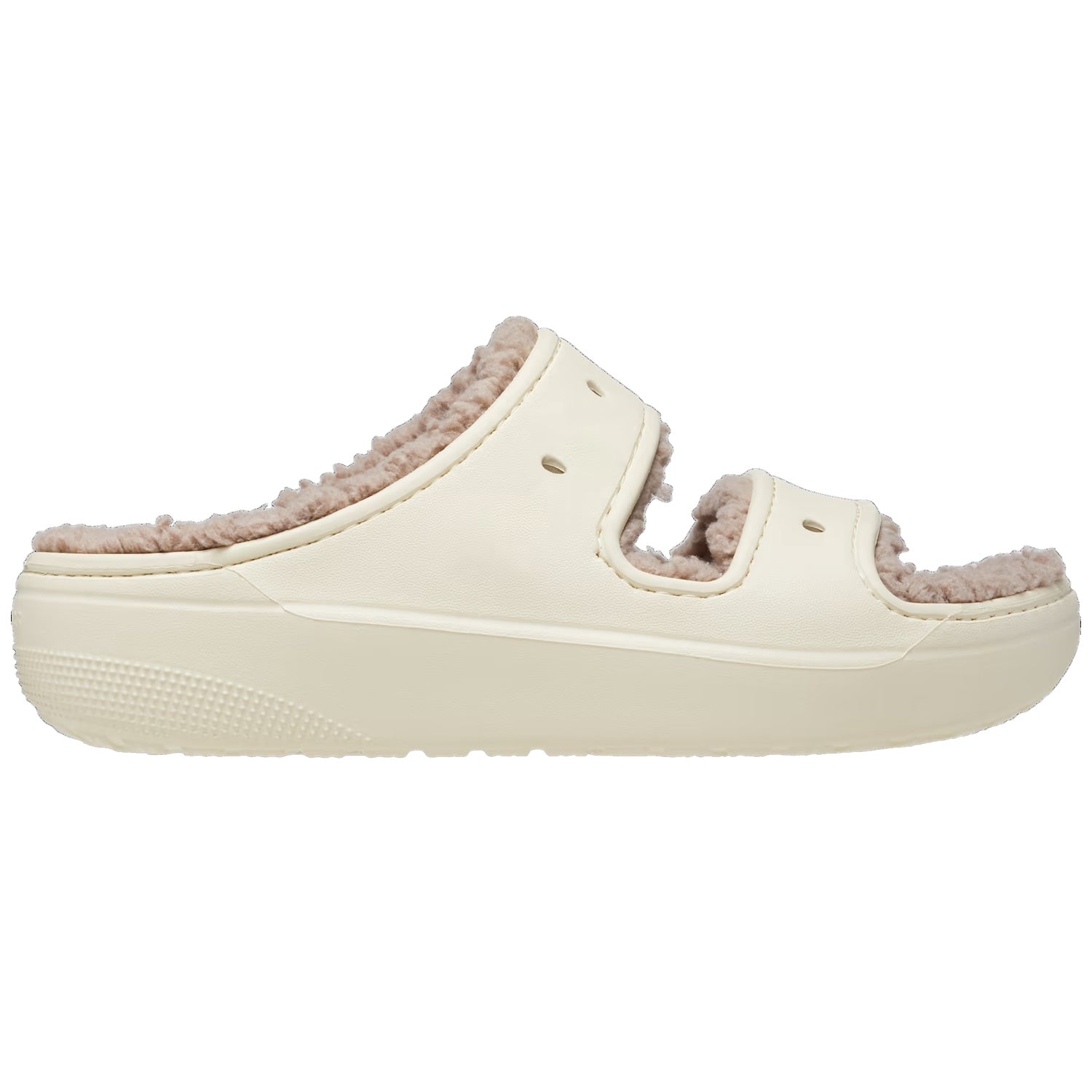Crocs Classic Cozzzy Sandal Bone/Mushroom