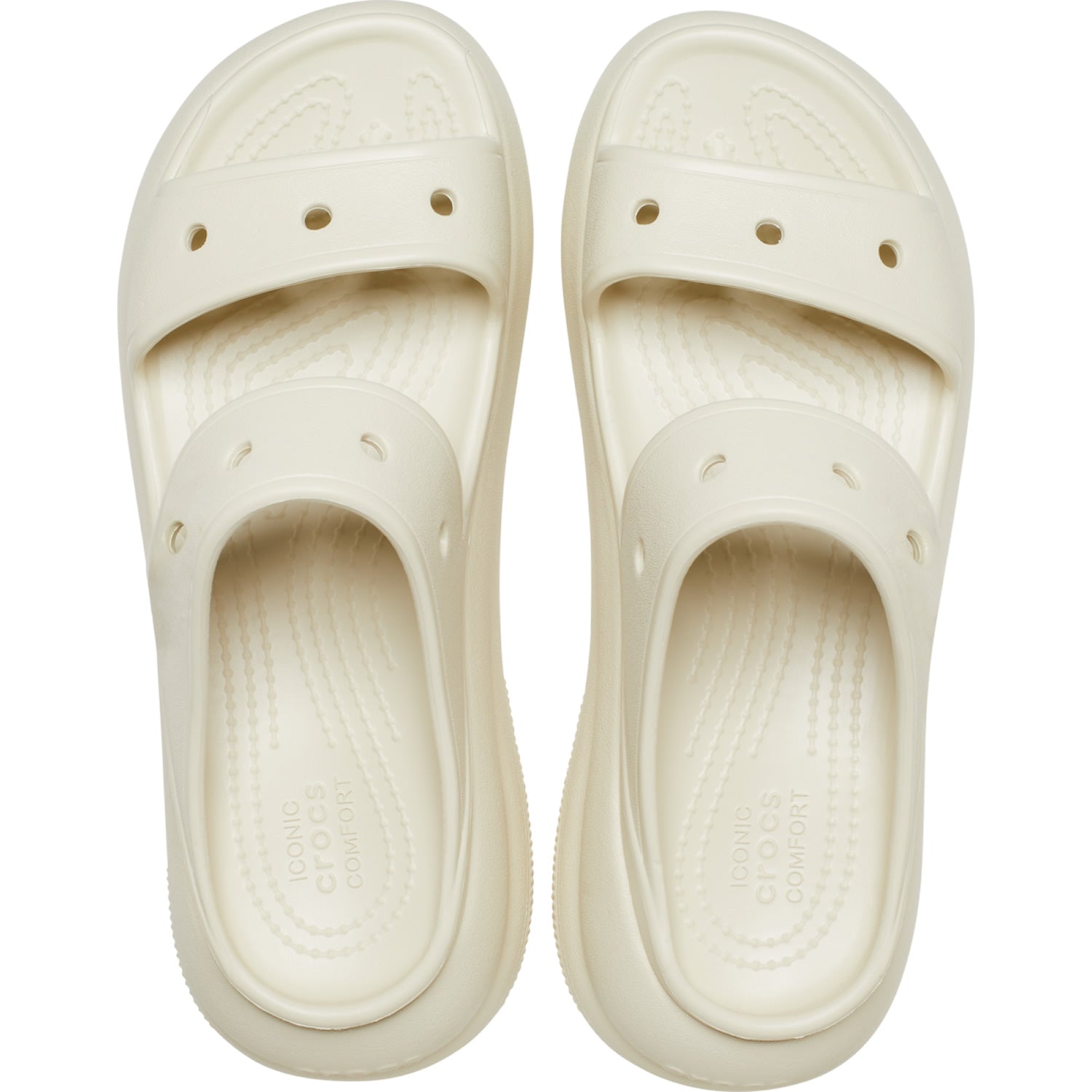 Crocs Classic Crush Sandal (207670) - Bone