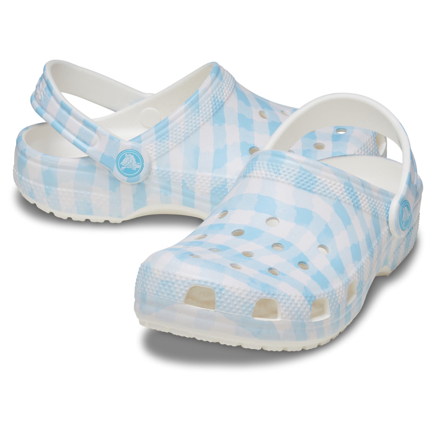 Crocs Classic Gingham Clog (211006) - White/Blue