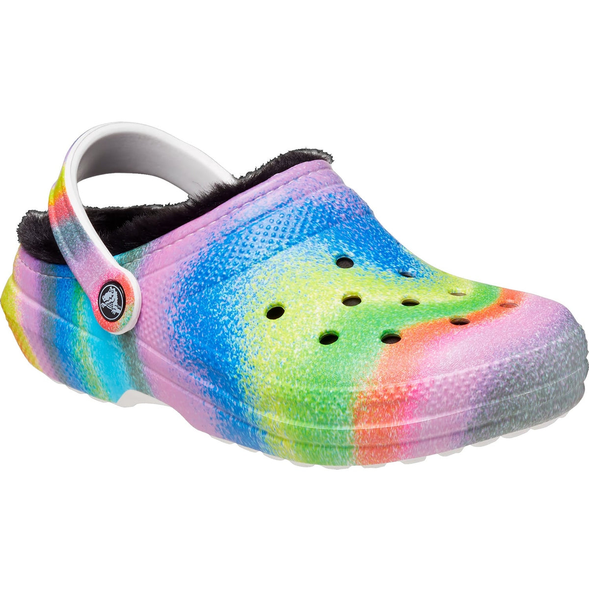 Crocs Classic Lined Spray Dye Clog 208045 White/Multi