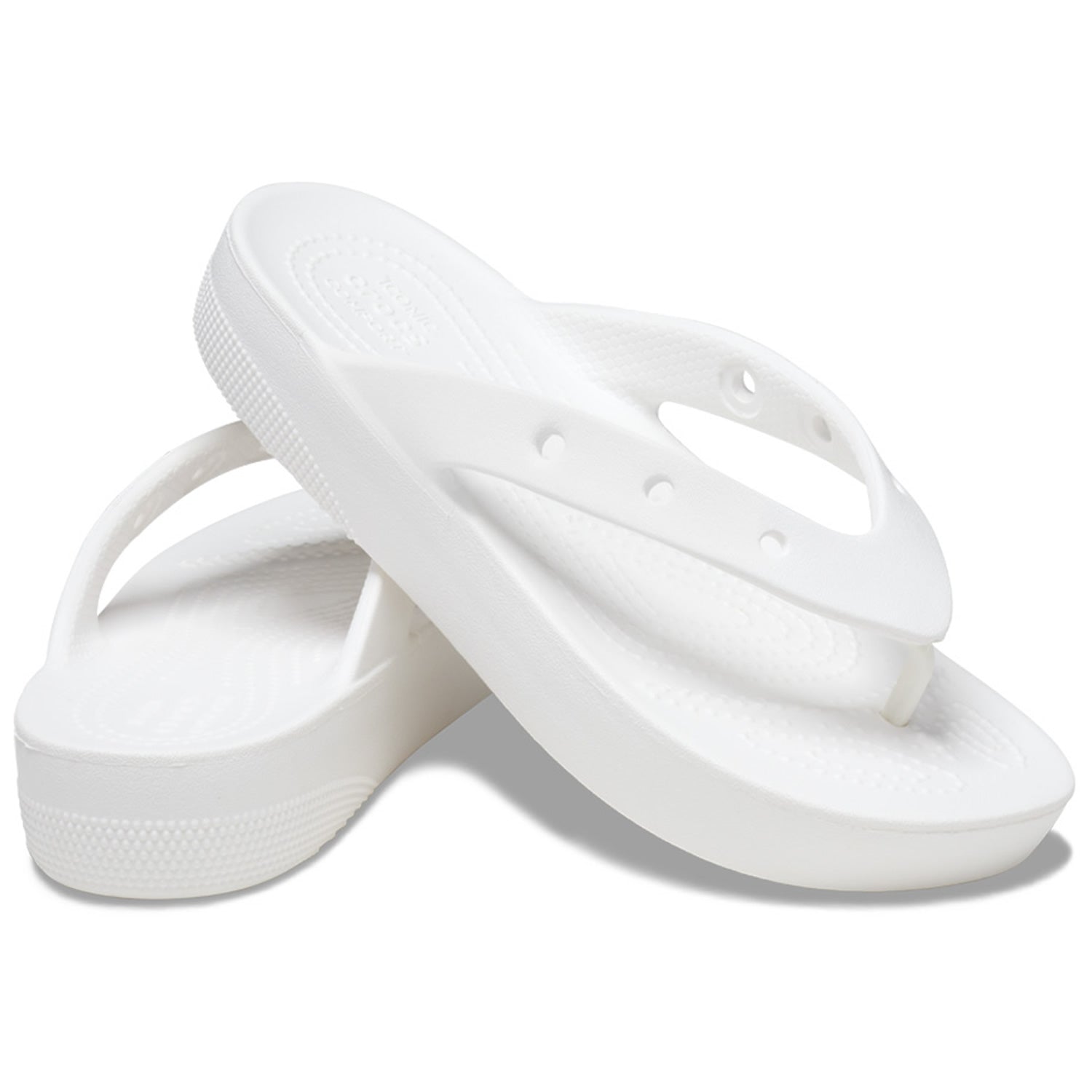 Crocs Classic Platform Flip White