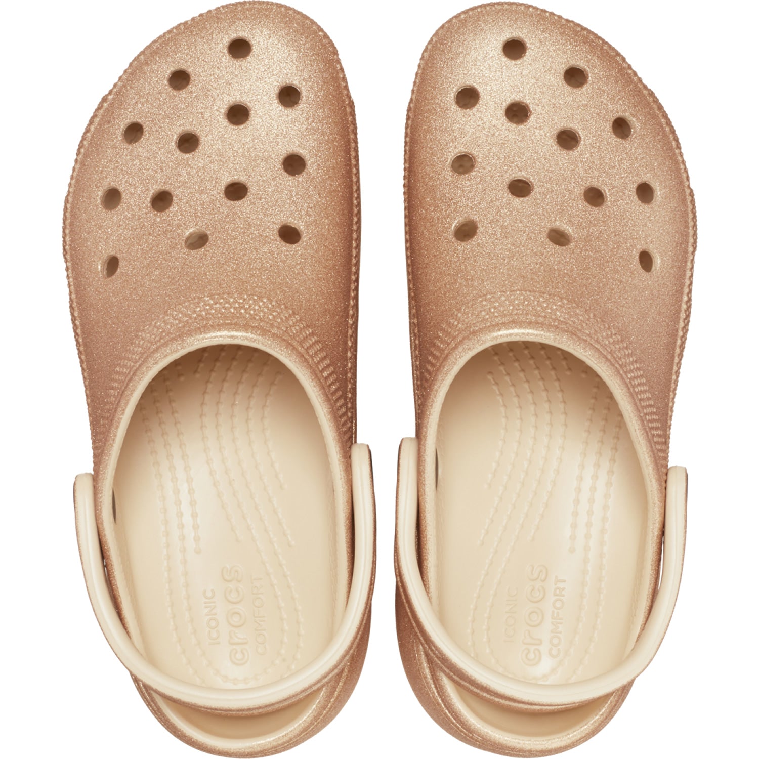 Crocs Classic Platform Glitter Clog (207241) - Shiitake