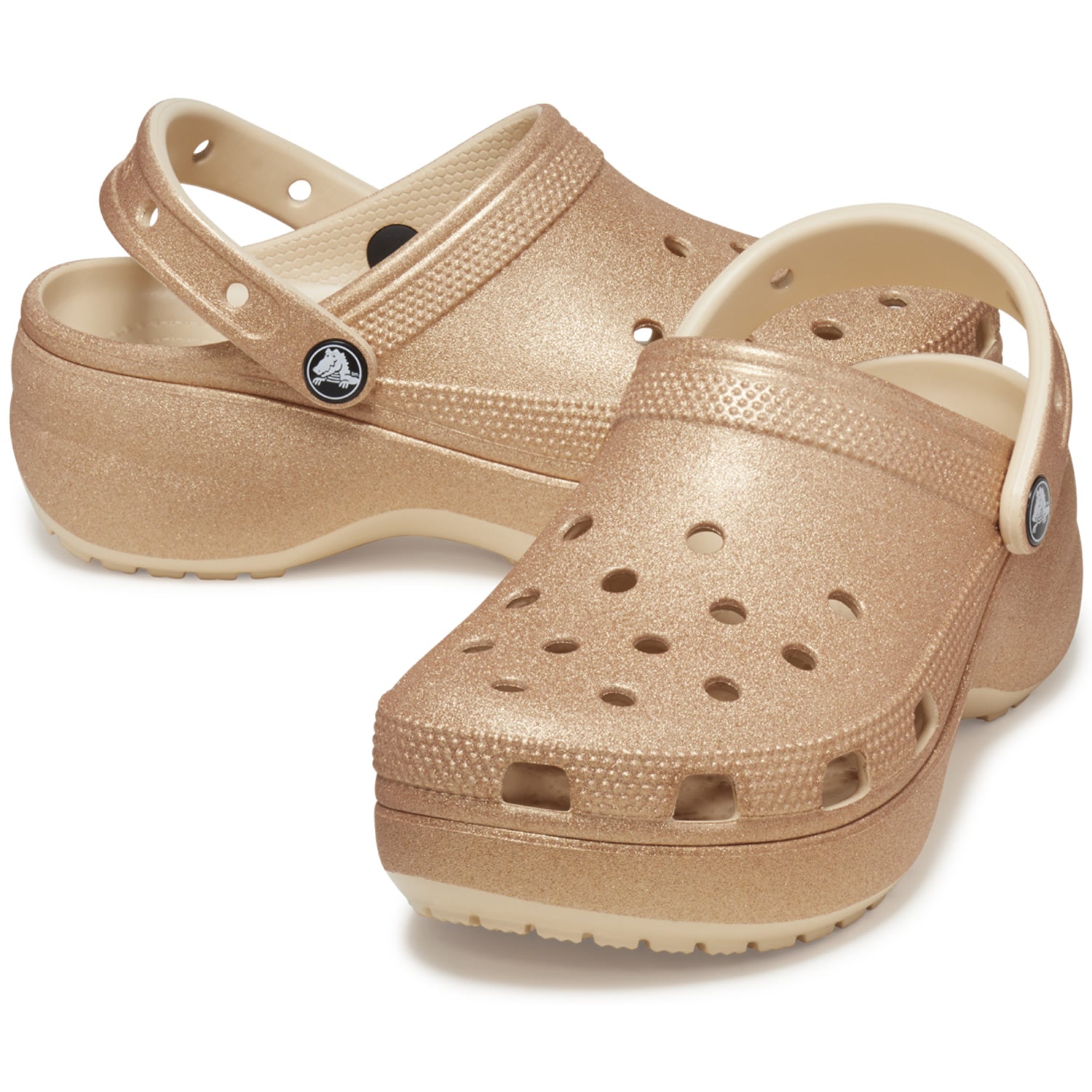 Crocs Classic Platform Glitter Clog (207241) - Shiitake