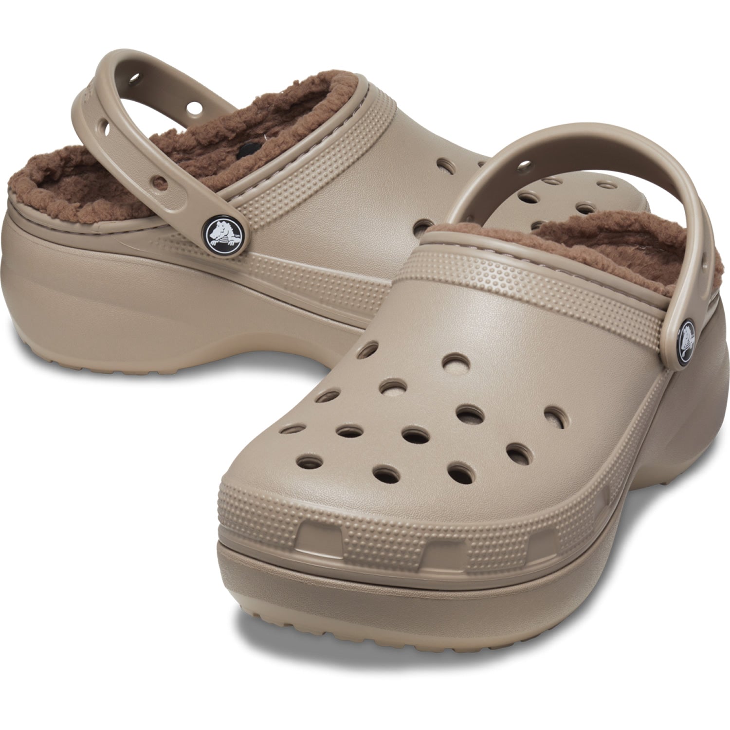 Crocs Classic Platform Lined Clog (207938) - Mushroom