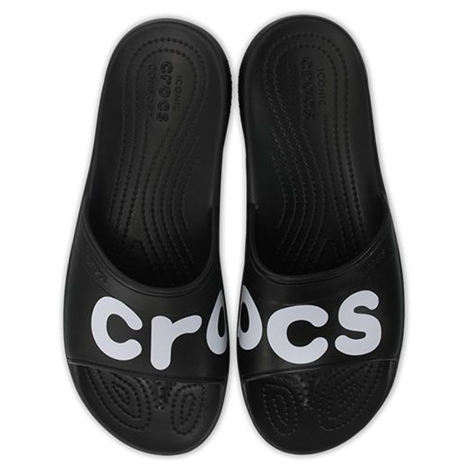 Crocs Classic Slide Graphic - Black/White