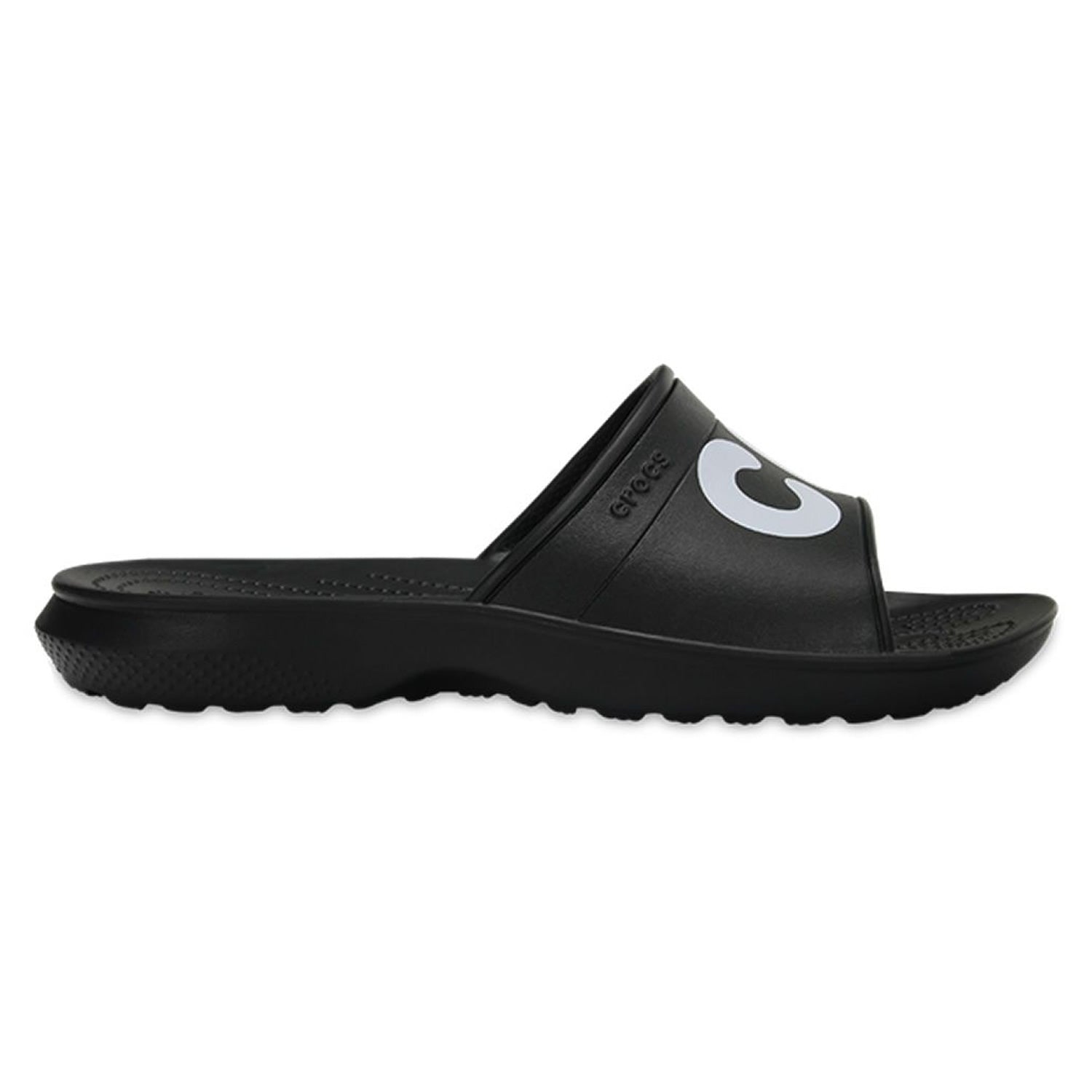 Crocs Classic Slide Graphic - Black/White