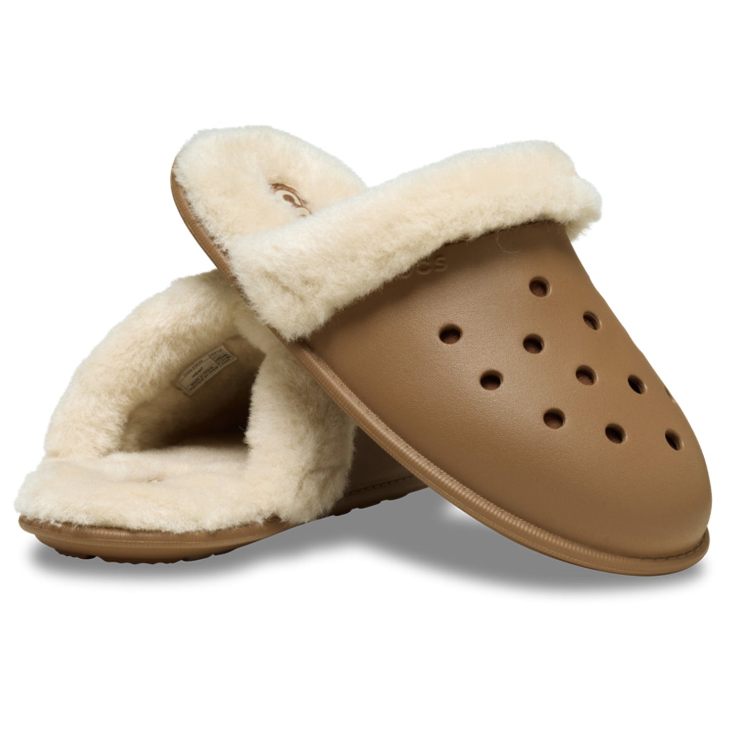 Crocs Classic Fuzz Scuff Slipper (212143) - Sepia