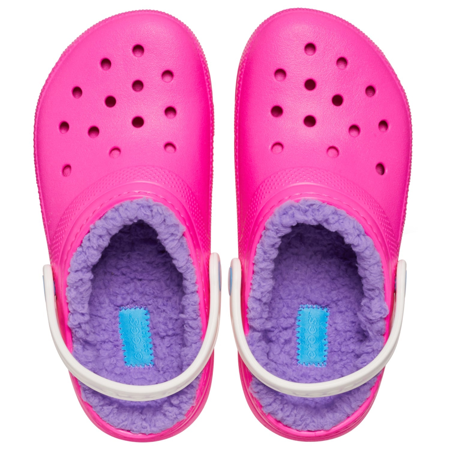 Crocs Classic Lined Toddlers Clogs (207009) - Pink Crush/Multi