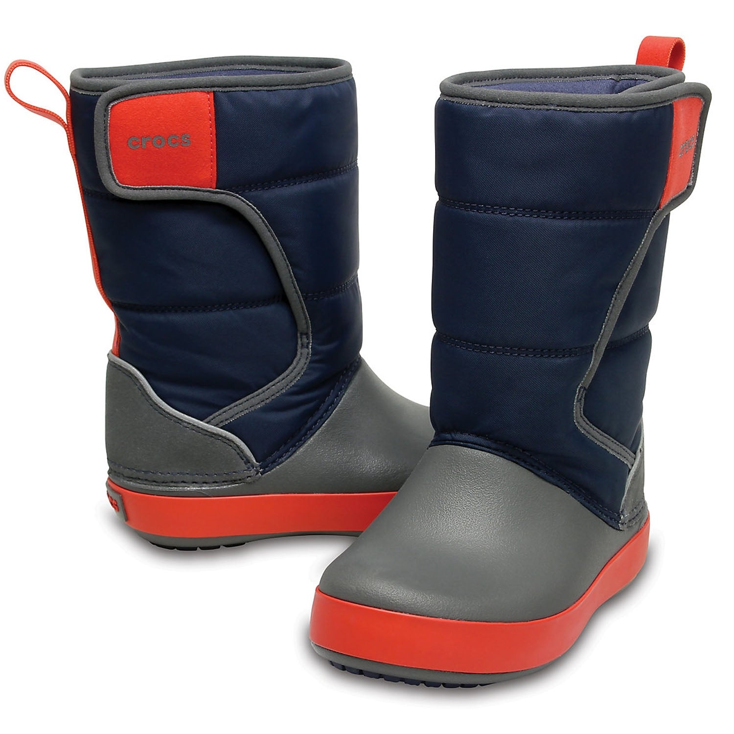 Crocs LodgePoint Snow Kids Boot Navy/Slate Grey