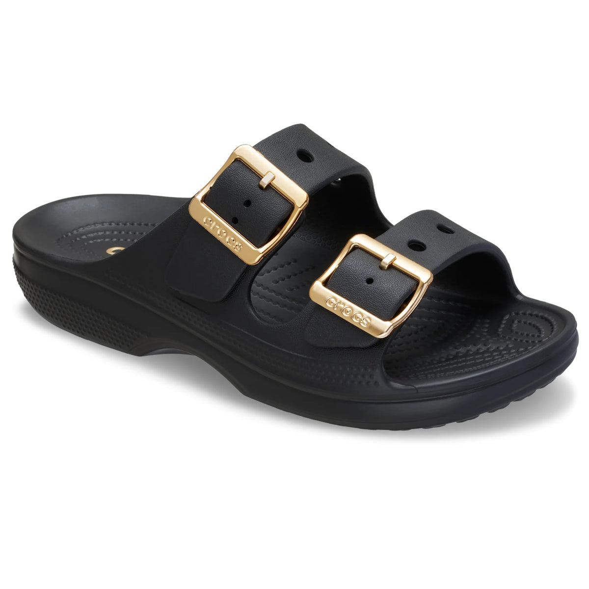 Crocs Saturday Metallic Buckle Sandal Women (213316) - Black