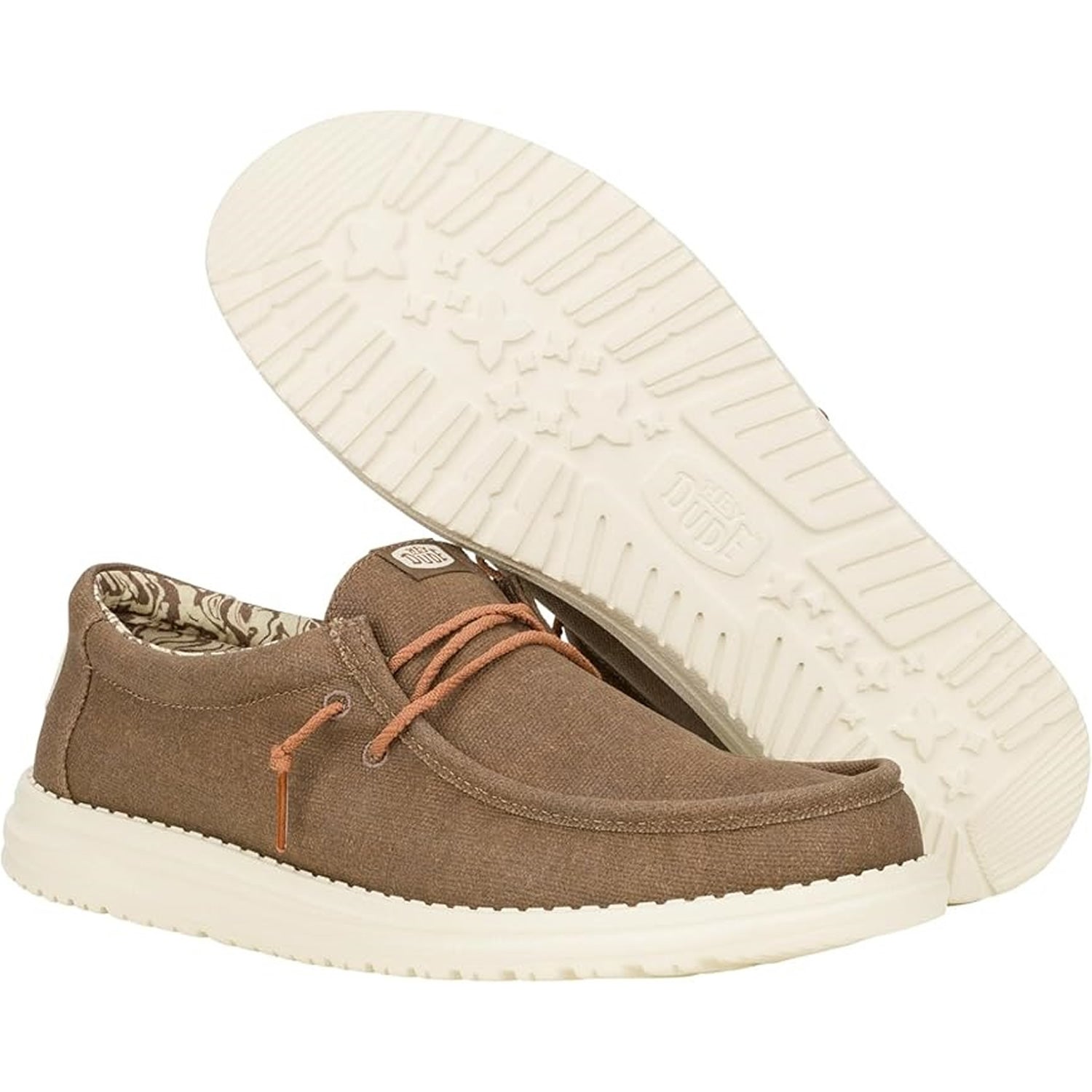 Hey Dude Wally Waxed Canvas (41873) - Walnut