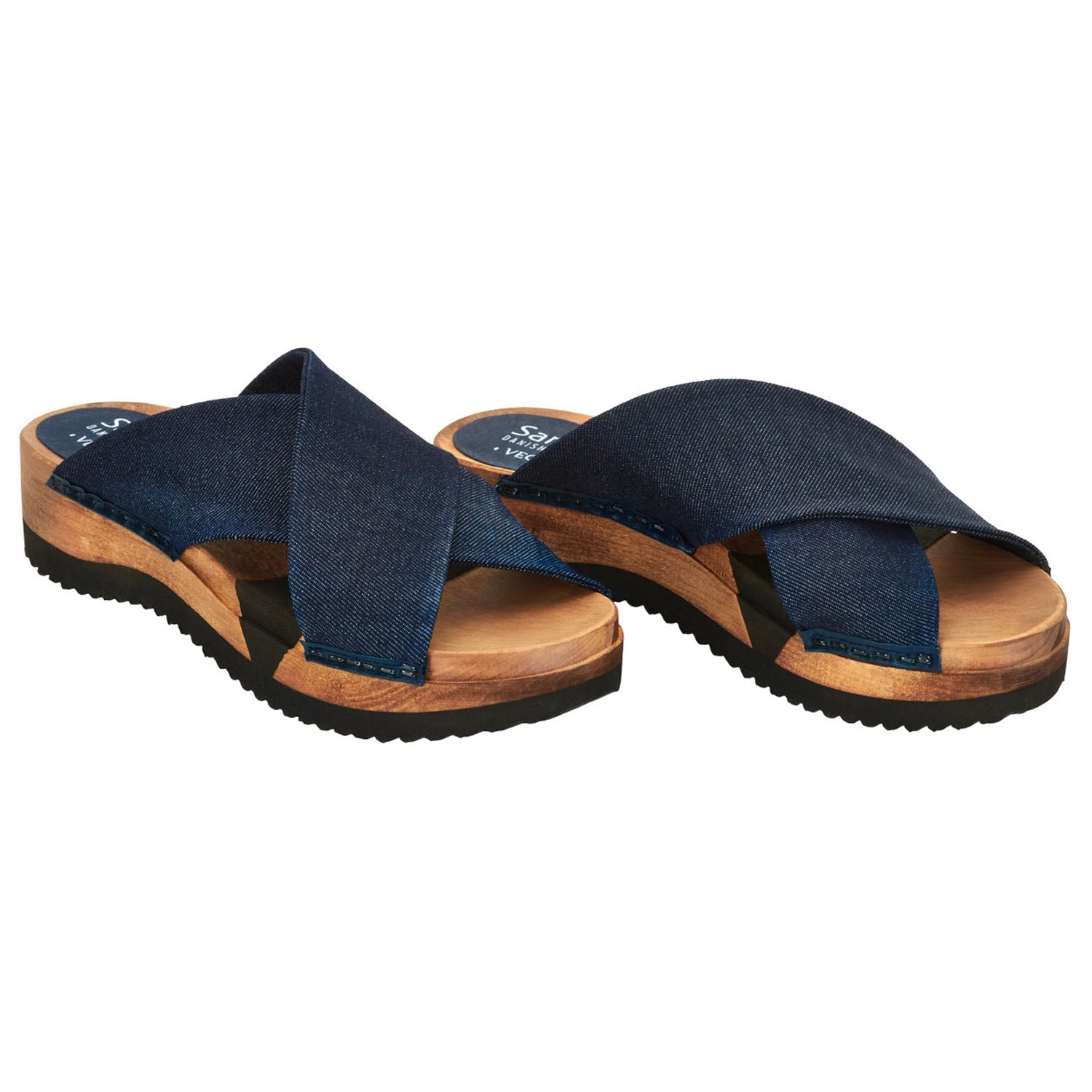 Sanita Clearance Tilka Vegan Flexible Denim Sandals in Navy (472923)