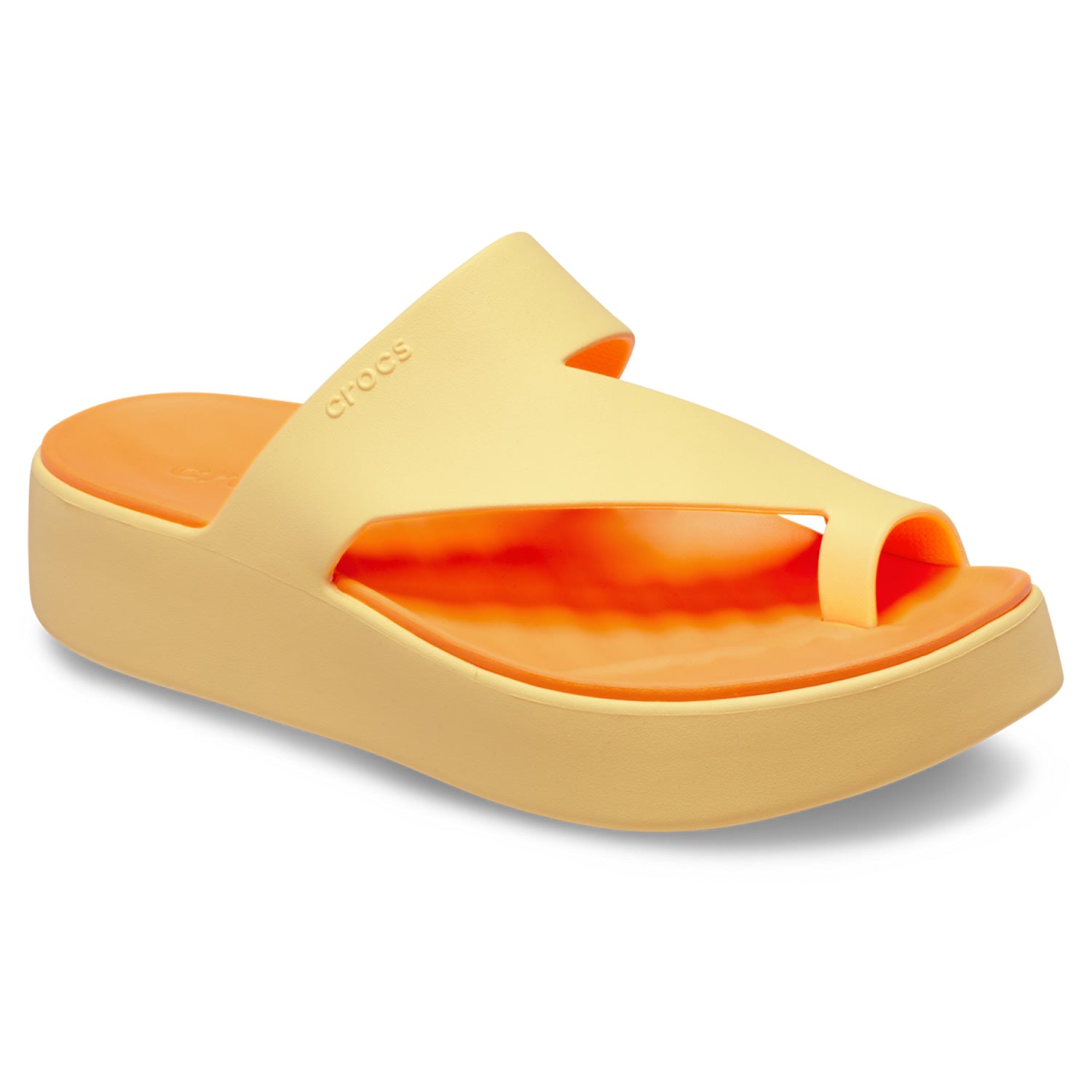 Crocs Getaway Platform Toe Loop (210834) - Golden Hour