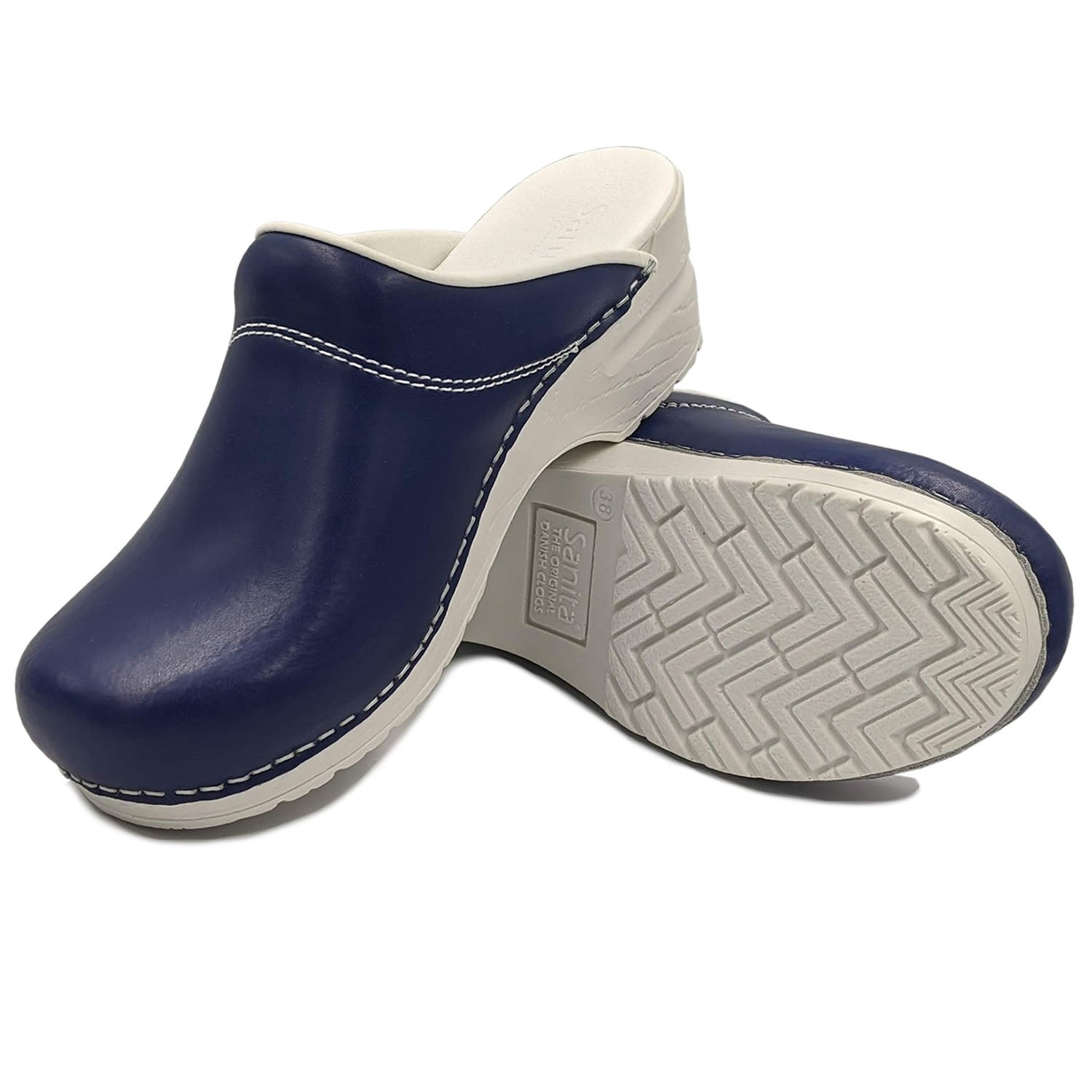 Sanita Nurse Pastel Working Clogs in Navy