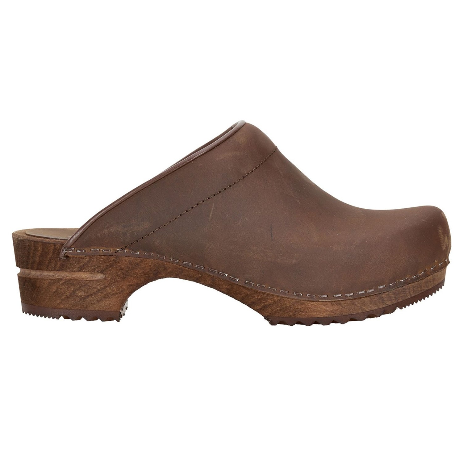 Sanita Chrissy Wooden Clogs in Antique Brown (1200009)
