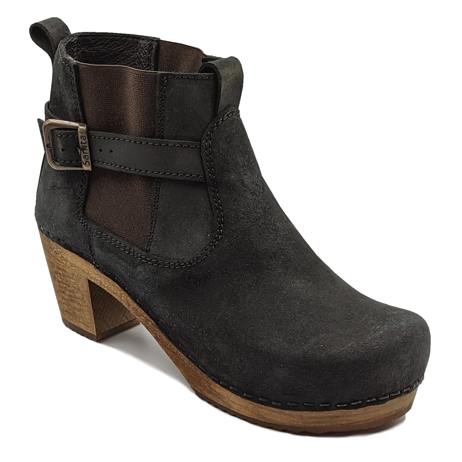 Sanita Peggy-Sue Jodhpur Clog Boots in Black
