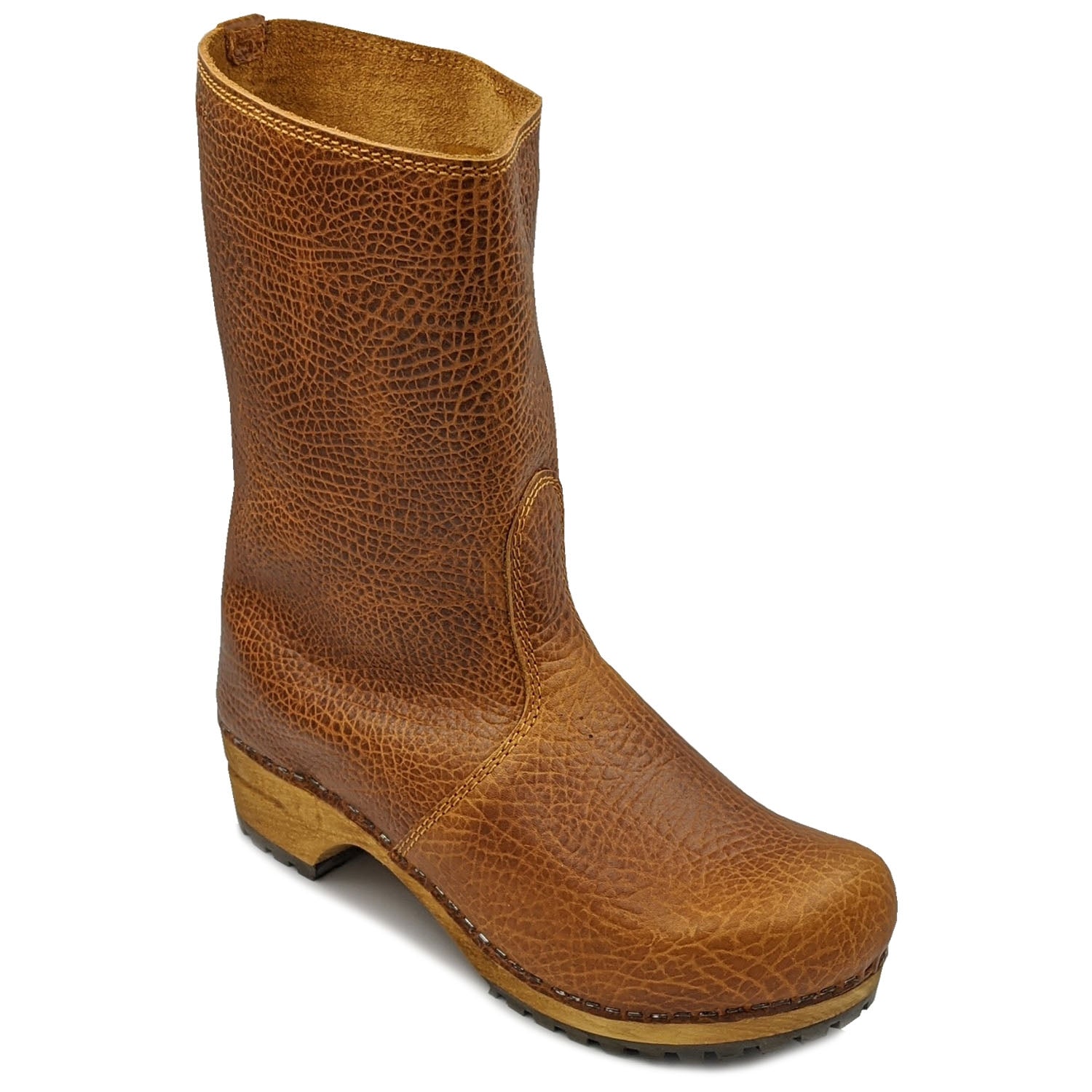 Sanita Puk Milled Leather Clog Boots (456451)