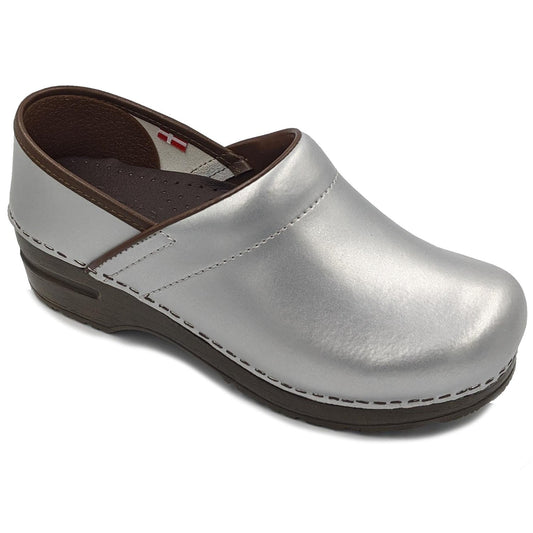 Sanita Izabella Professional Clogs in Silver