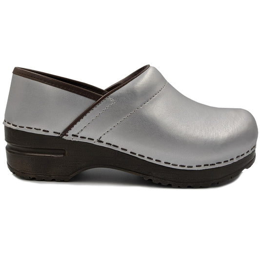 Sanita Izabella Professional Clogs in Silver
