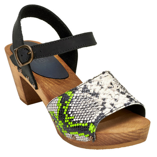 Sanita Clearance Sassia Square Flex Sandals in Lime (472627)