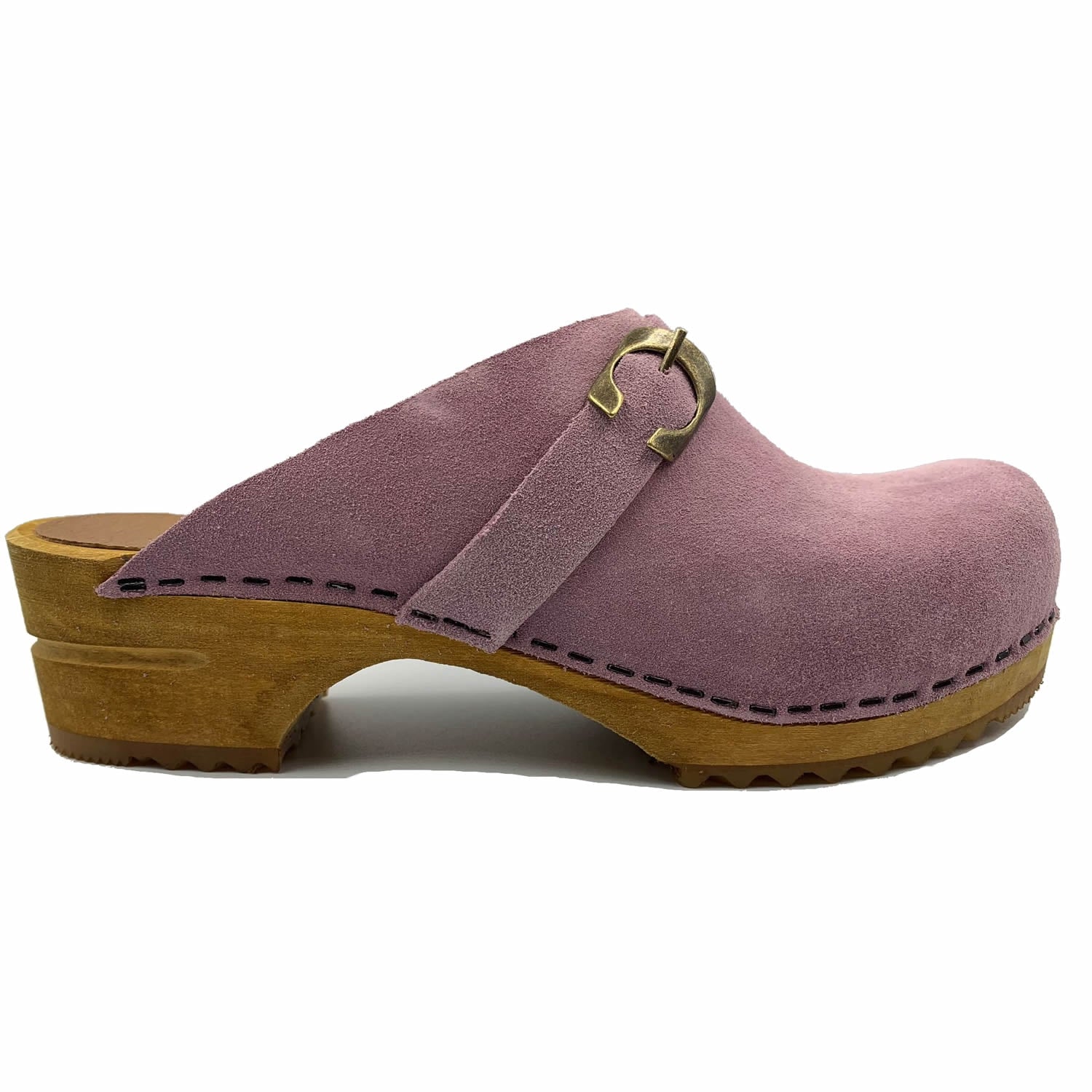 Sanita Hedi Danish Suede Clogs in Light Purple 457190