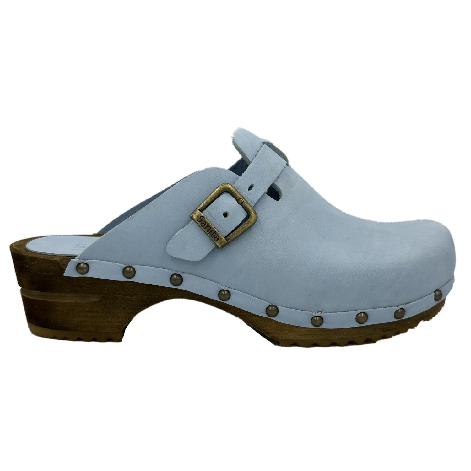 Sanita Kristel Traditional Clogs in Sky Blue 455205