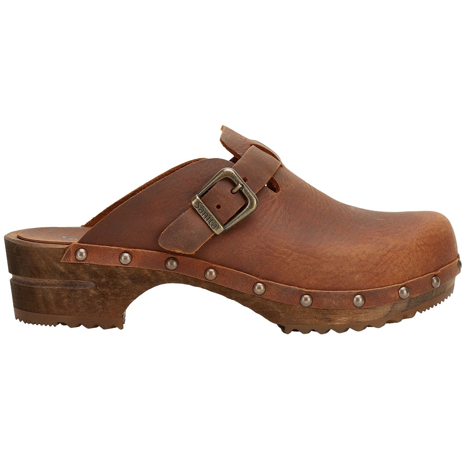 Sanita Kristel Traditional Clogs in Chestnut 455205