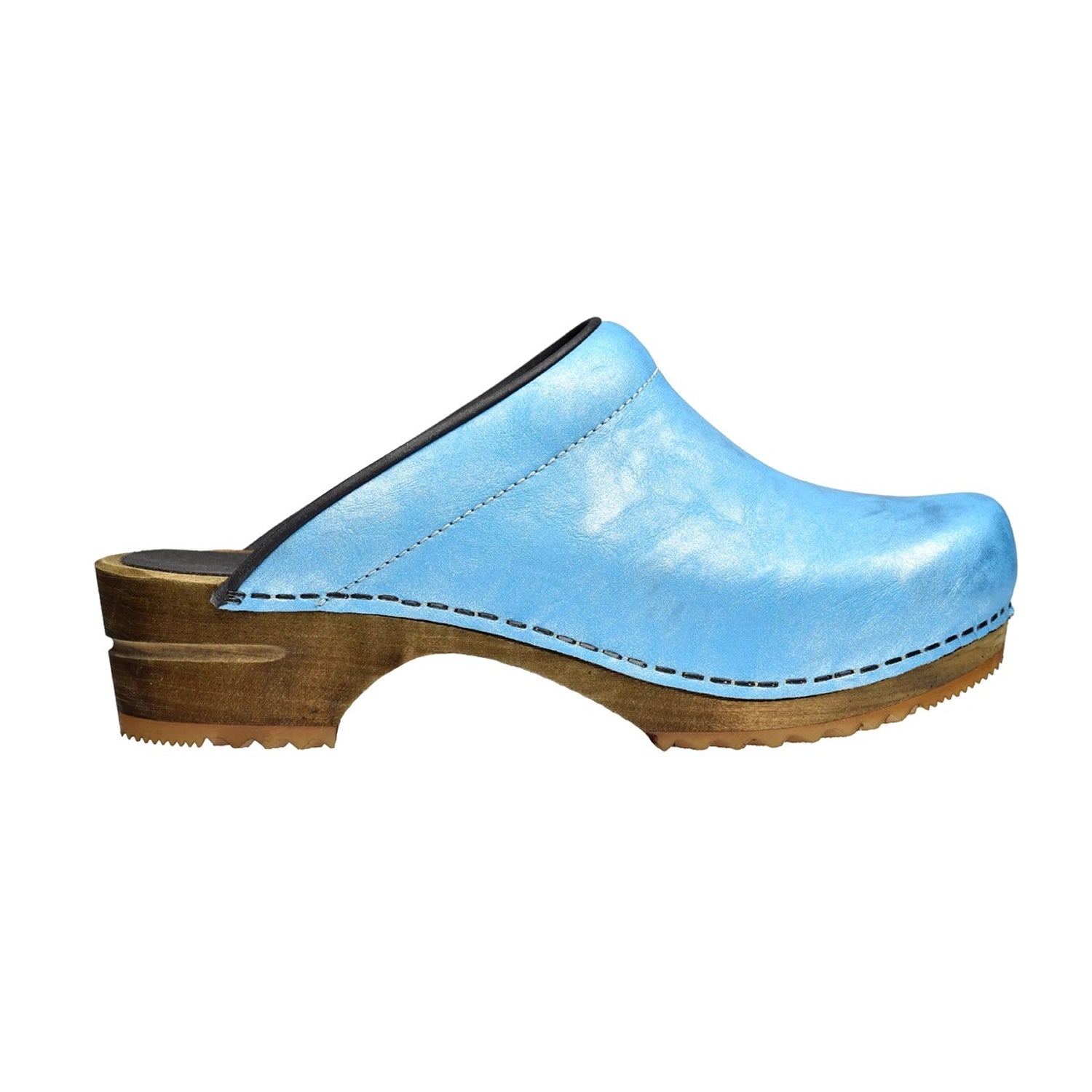 Sanita Laerke Wooden Clogs in Blue 7450050 – World of Clogs