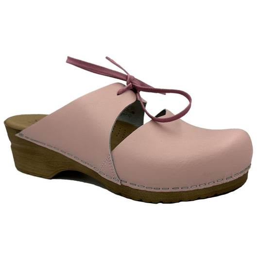 Sanita Osay Lace-Up Clog Sandals in Rose (472018)