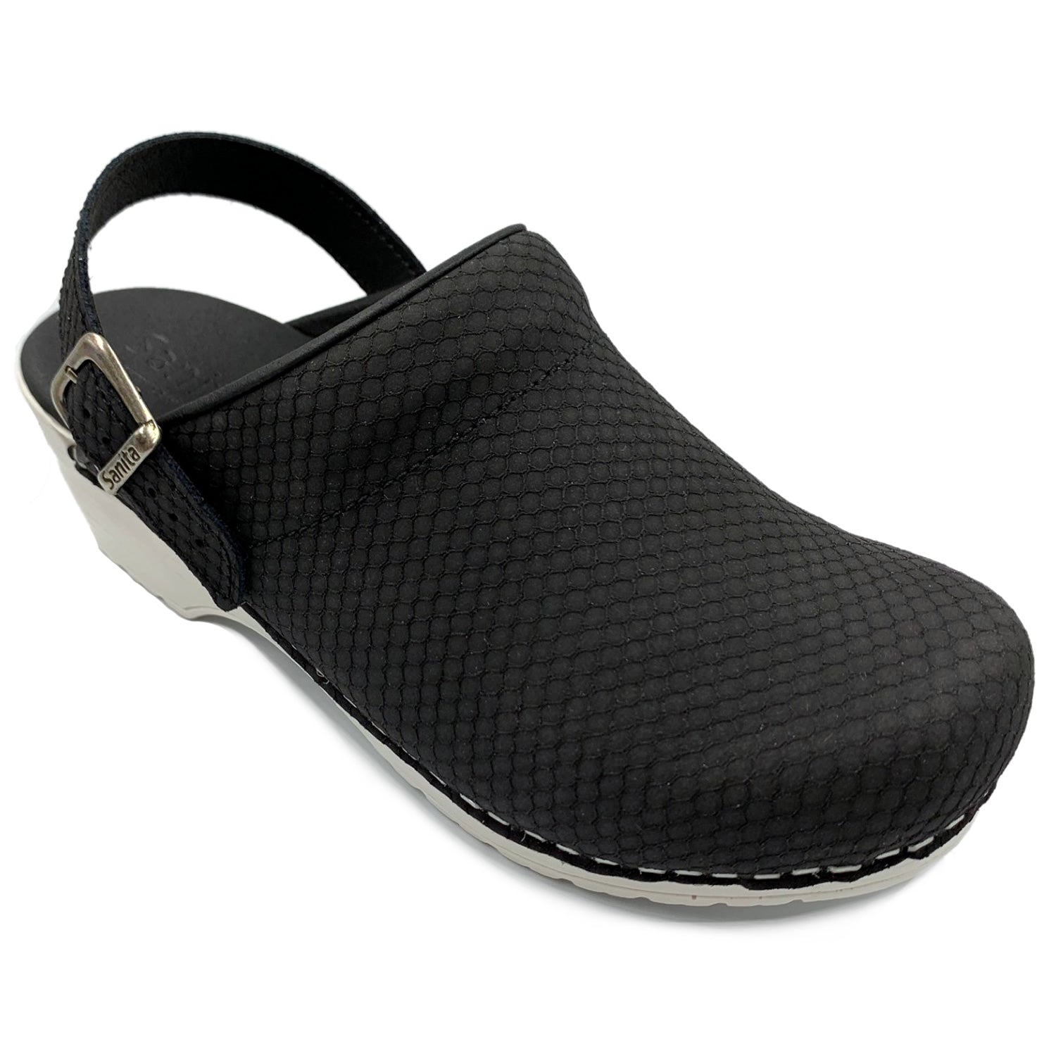 Sanita San Flex Hex Clogs in Black (1500138)
