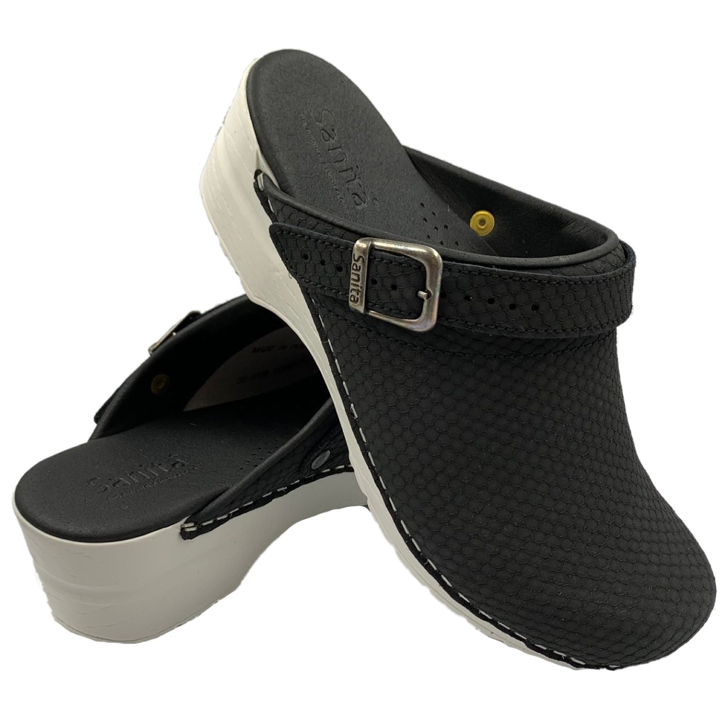 Sanita San Flex Hex Clogs in Black (1500138)