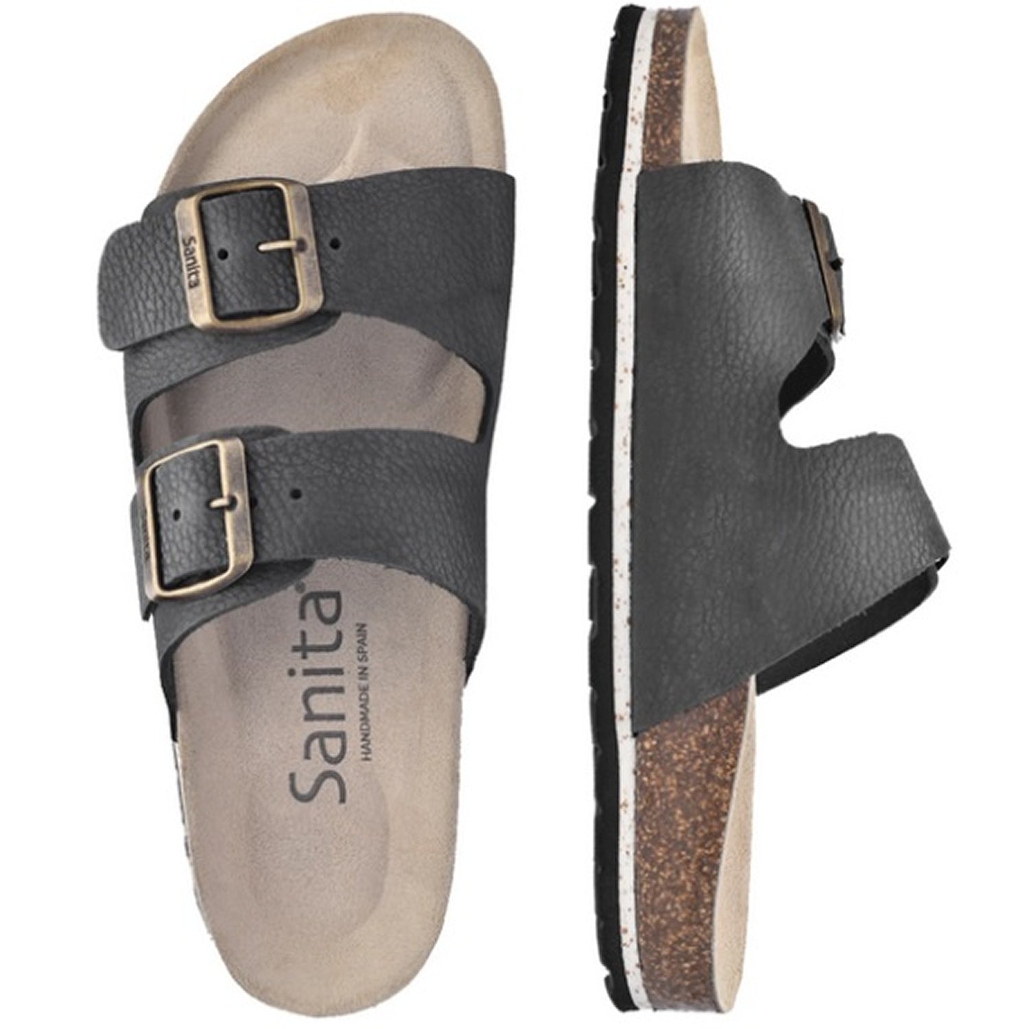 Sanita Ibiza Bio Sandals in Black 480001