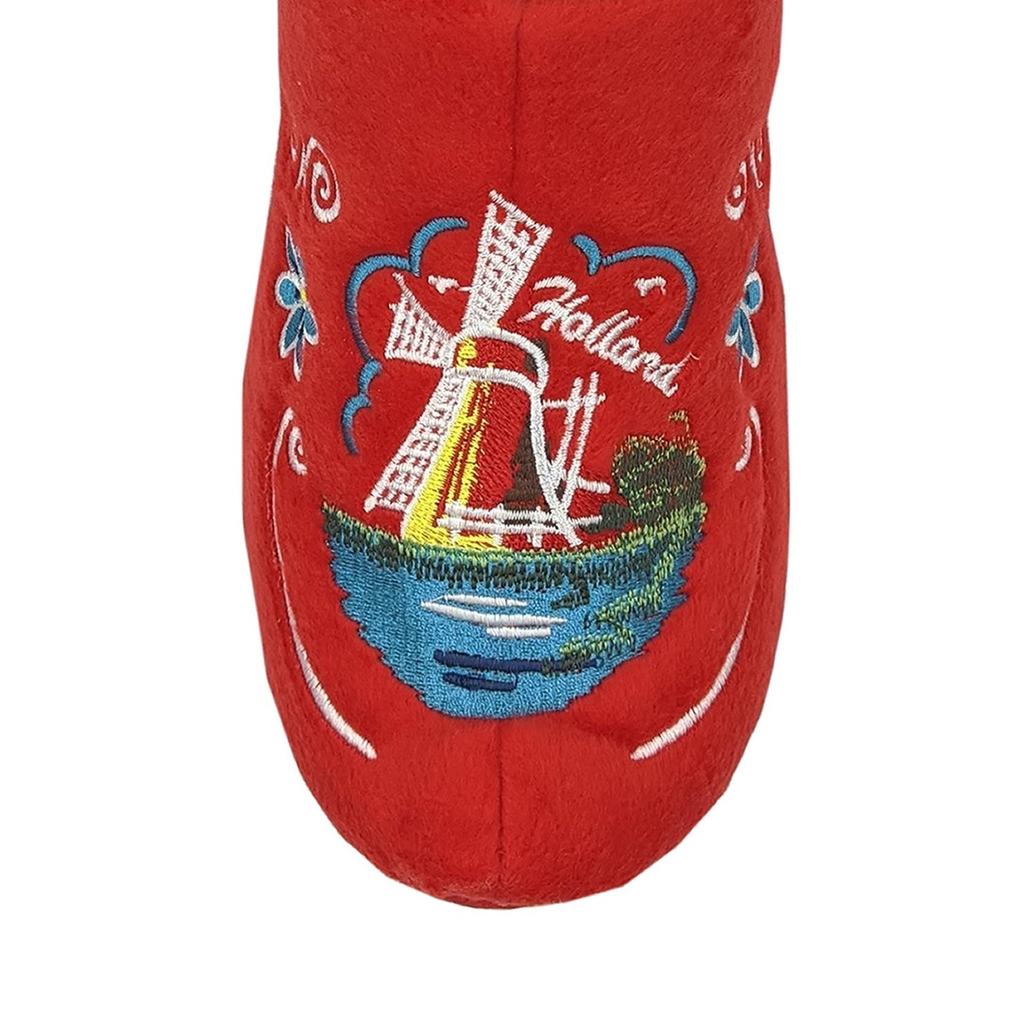 World of Clogs Dutch Clog Slippers in Red