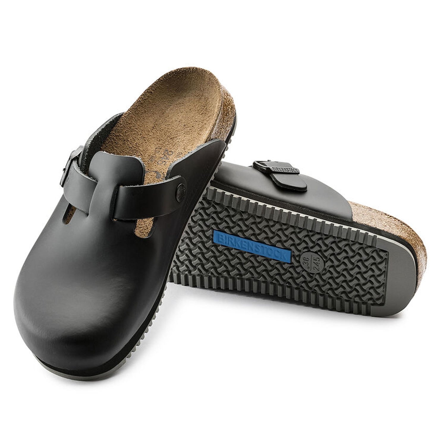 Birkenstock Boston SL Super-Grip Narrow in Black 60196 – World of
