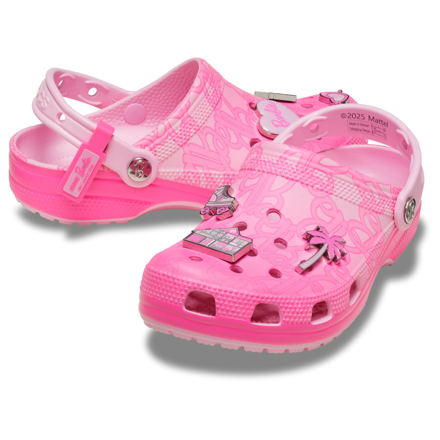 pink posty crocs