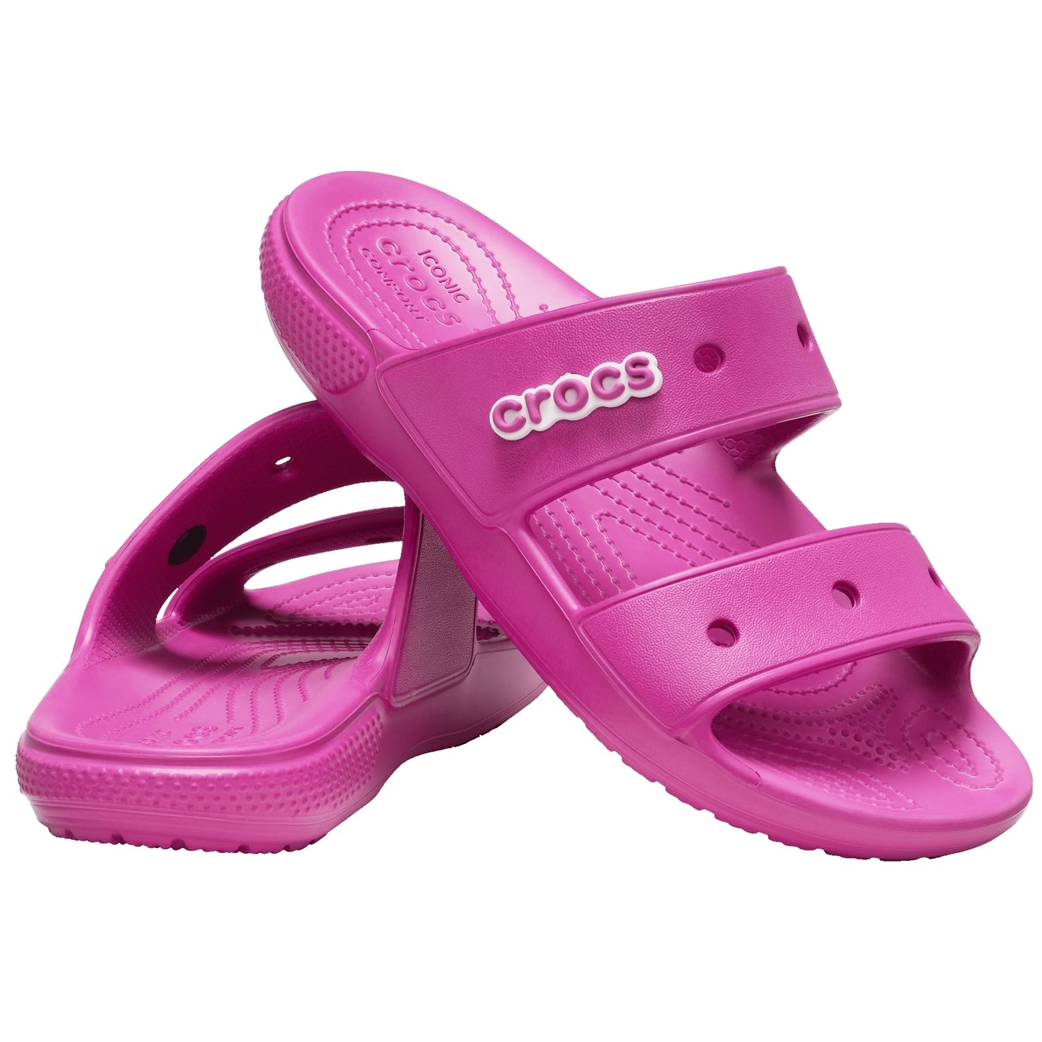Crocs Classic Crocs Sandal 206761 Fuchsia Fun – World of Clogs