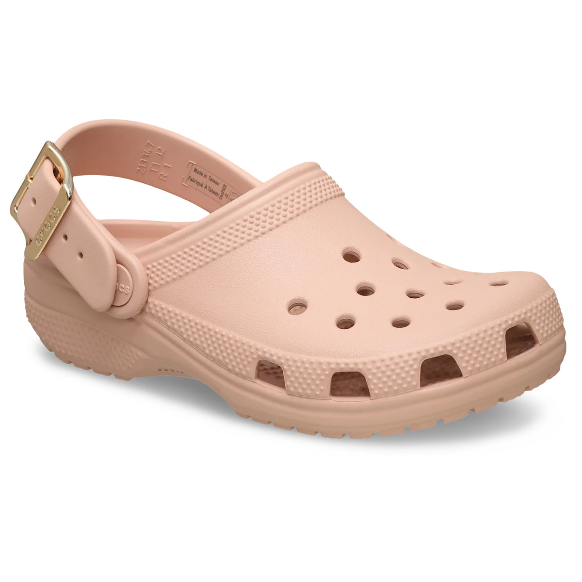 Crocs Classic Metallic Buckle Clog (213543) - Blush