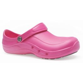 Toffeln Ezi Protekta Safety Clog 855 Hot Pink | World Of Clogs