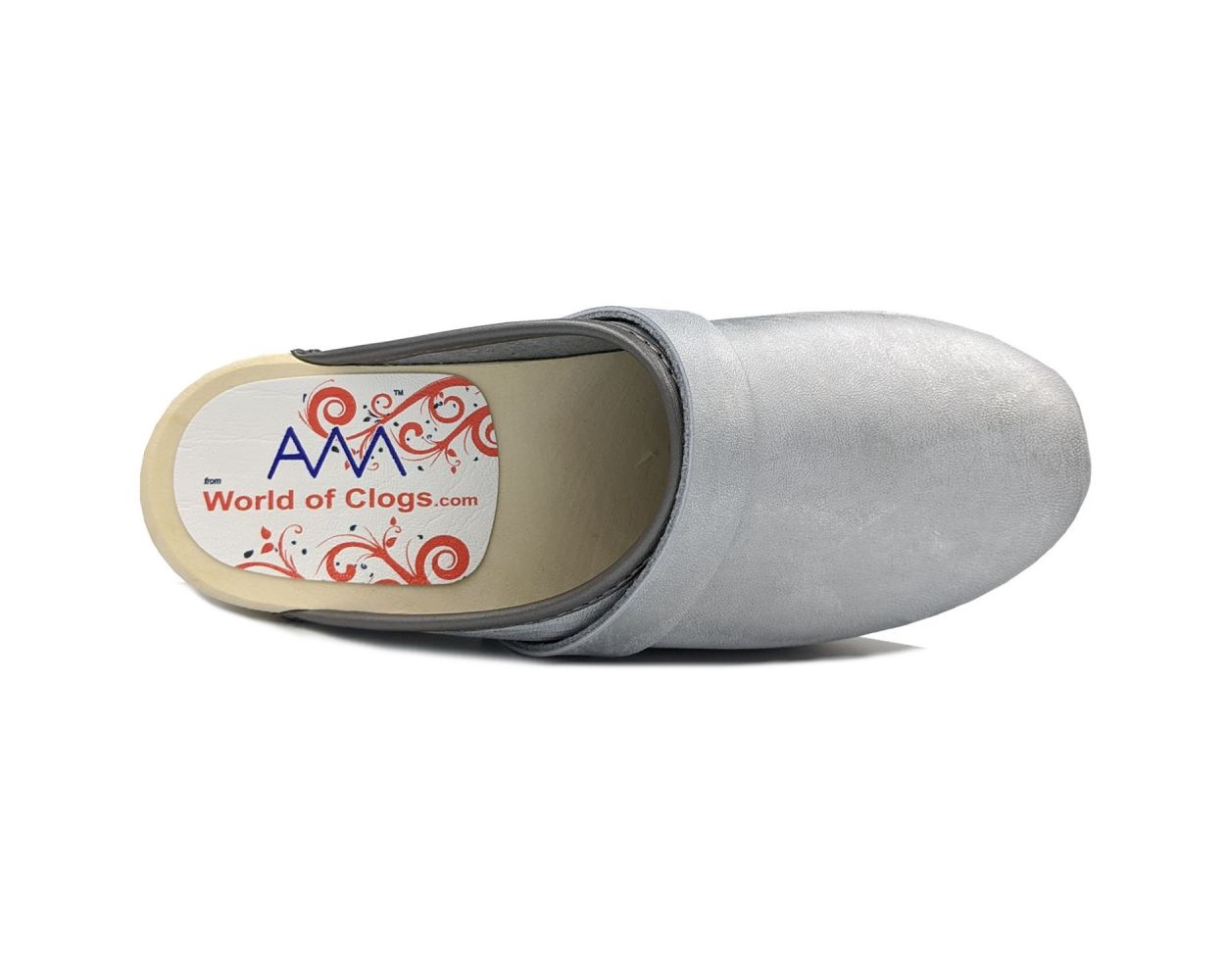 AM Toffeln 100 Clogs in Silver World of Clogs