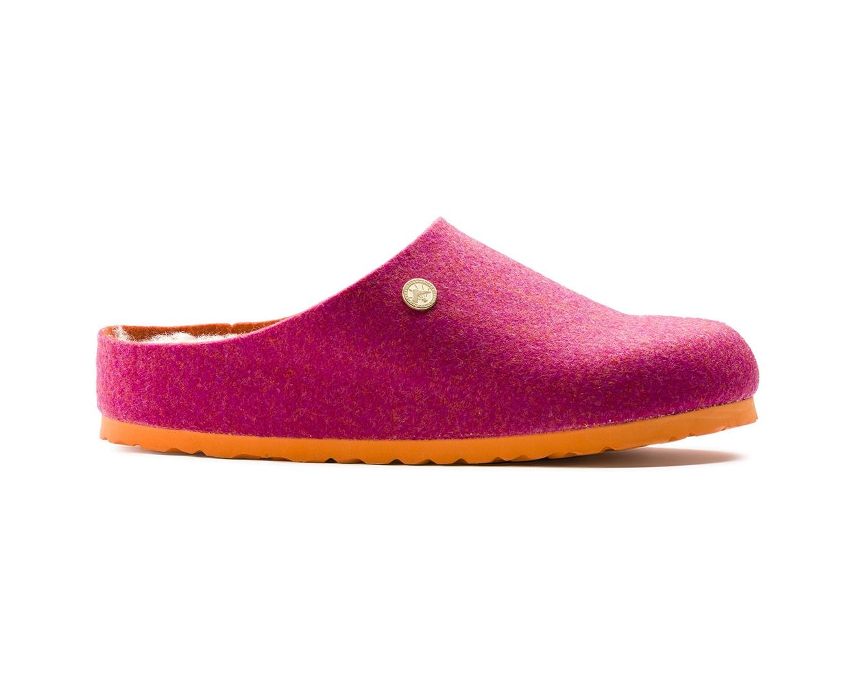 Birkenstock Kaprun Wool Felt in Doubleface Fuchsia 1011797 World of Clogs